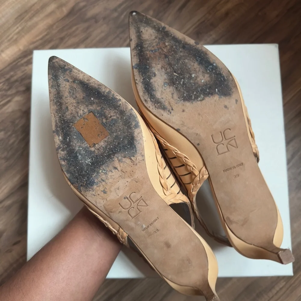 Ulla Johnson Tan Braided Heels - Picture 5 of 6